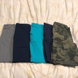 Lot of 5 pair of boys shorts.